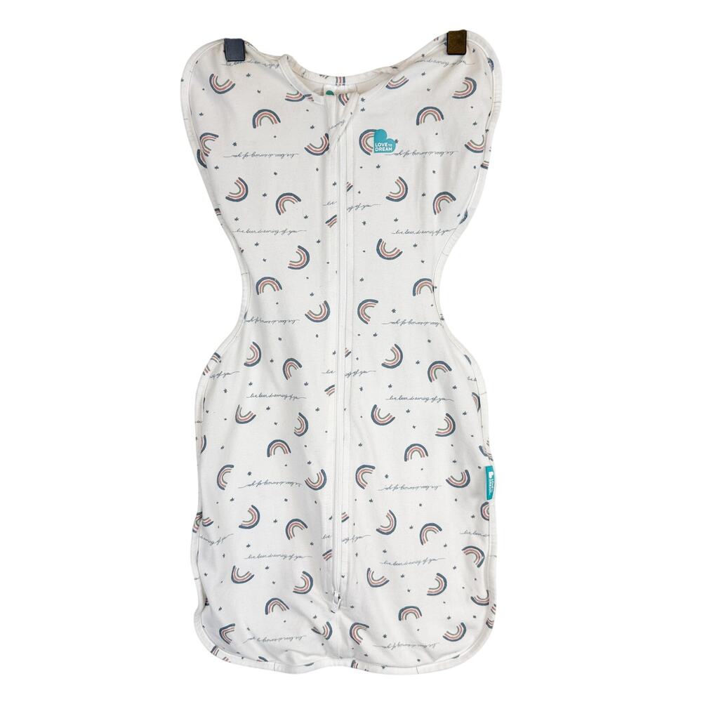 Love To Dream Swaddle Up Sleep Sack Infant Rainbows White - S 8-13lbs 0-3 Months